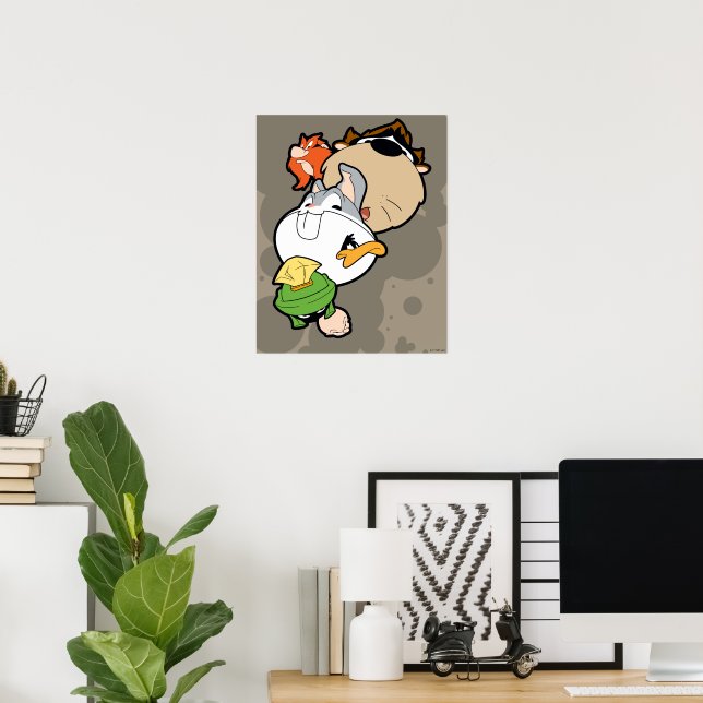 LOONEY TUNES™ Stylised Big Heads Poster (Home Office)