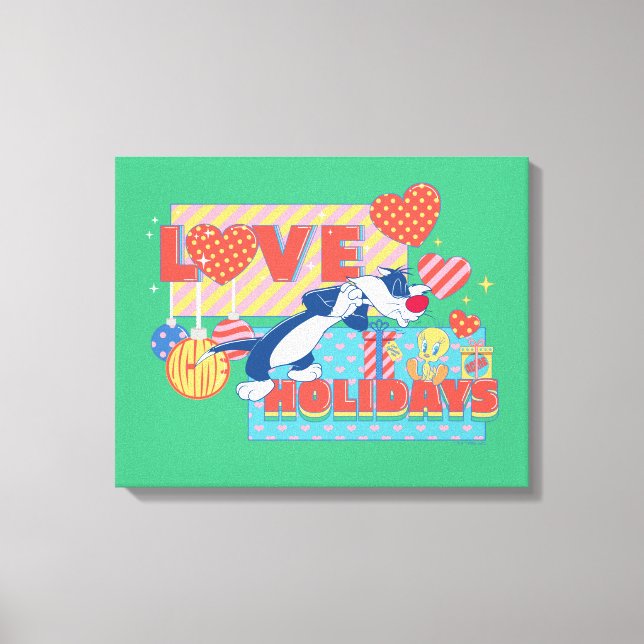 LOONEY TUNES™ | SYLVESTER™ & TWEETY™Love Holidays Canvas Print (Front)