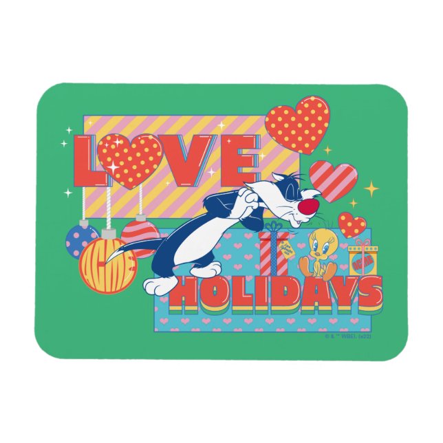 LOONEY TUNES™ | SYLVESTER™ & TWEETY™Love Holidays Magnet (Horizontal)