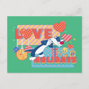 LOONEY TUNES™   SYLVESTER™ & TWEETY™Love Holidays Postcard