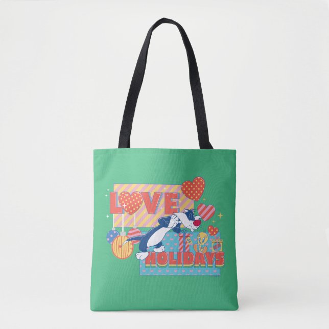 LOONEY TUNES™ | SYLVESTER™ & TWEETY™Love Holidays Tote Bag (Front)