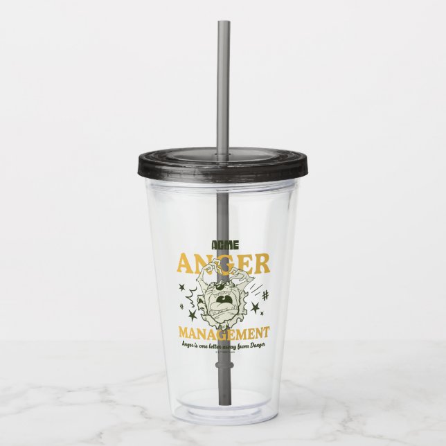 LOONEY TUNES™ |TAZ™ ACME Anger Management Acrylic Tumbler (Front)