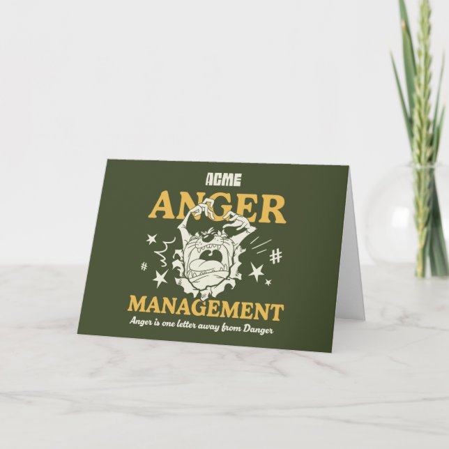 LOONEY TUNES™ |TAZ™ ACME Anger Management Card (Front)