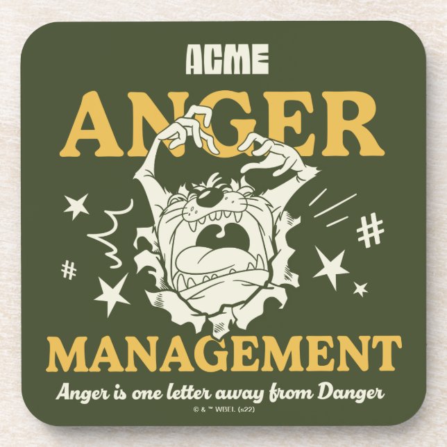 LOONEY TUNES™ |TAZ™ ACME Anger Management Coaster (Front)