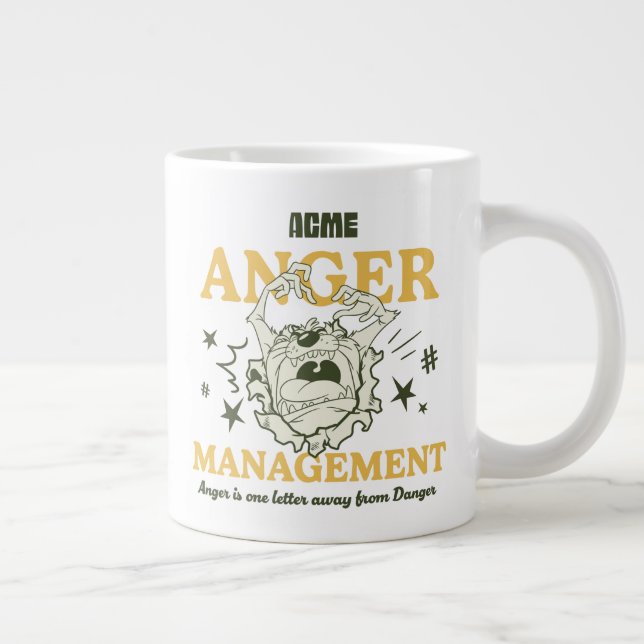 LOONEY TUNES™ |TAZ™ ACME Anger Management Large Coffee Mug (Right)