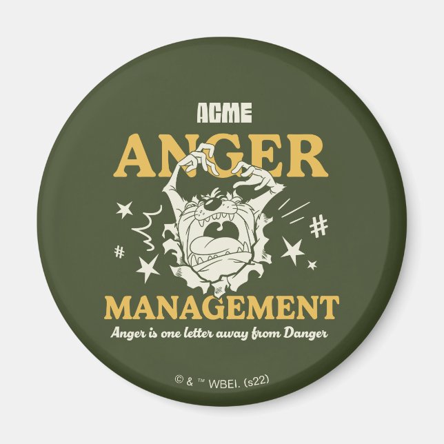 LOONEY TUNES™ |TAZ™ ACME Anger Management Magnet (Front)