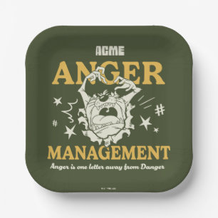 LOONEY TUNES™  TAZ™ ACME Anger Management Paper Plate