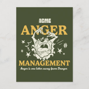 LOONEY TUNES™  TAZ™ ACME Anger Management Postcard
