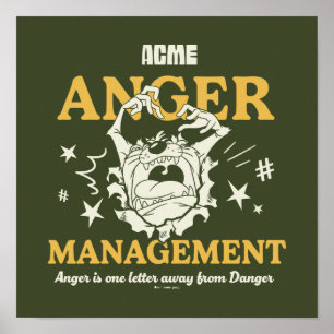 LOONEY TUNES™  TAZ™ ACME Anger Management Poster