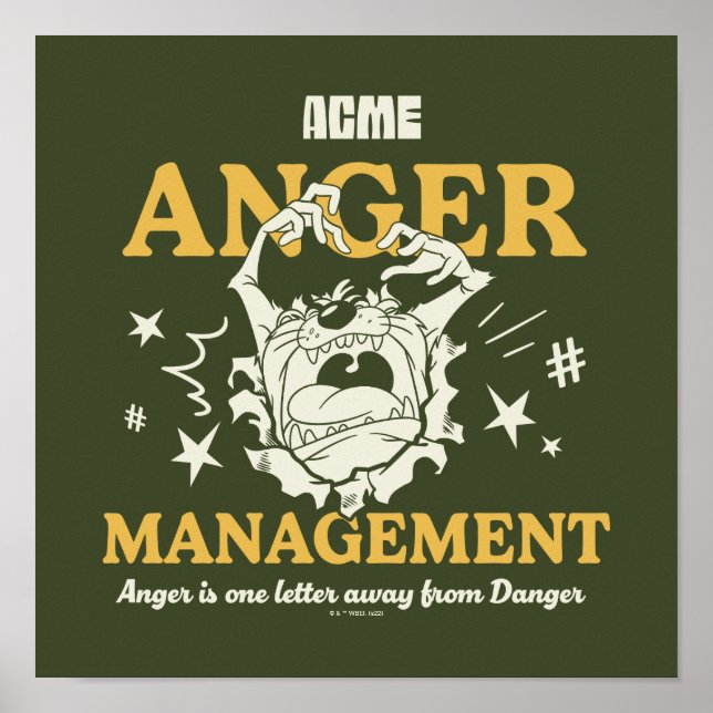 LOONEY TUNES™ |TAZ™ ACME Anger Management Poster (Front)