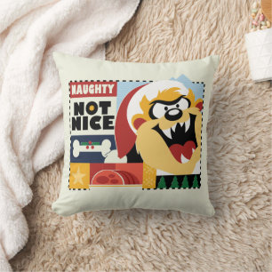 LOONEY TUNES™ TAZ™ Naughty Not Nice Cushion