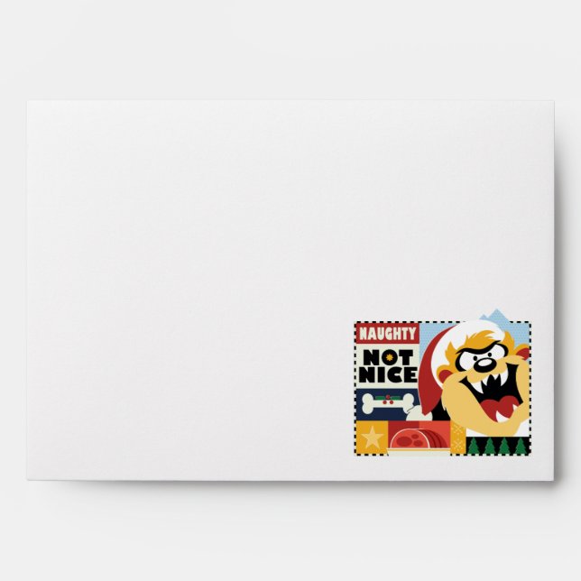 LOONEY TUNES™ TAZ™ Naughty Not Nice Envelope (Front)