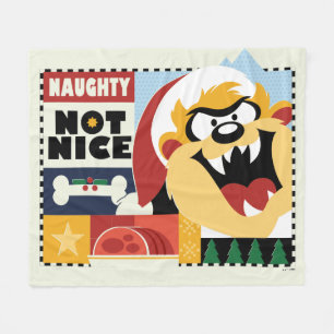 LOONEY TUNES™ TAZ™ Naughty Not Nice Fleece Blanket