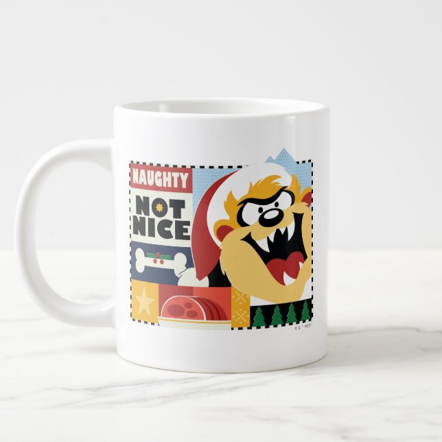 LOONEY TUNES™ TAZ™ Naughty Not Nice Large Coffee Mug (Left)