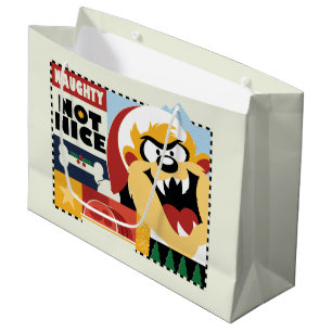 LOONEY TUNES™ TAZ™ Naughty Not Nice Large Gift Bag