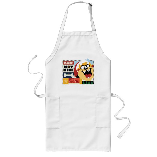 LOONEY TUNES™ TAZ™ Naughty Not Nice Long Apron (Front)