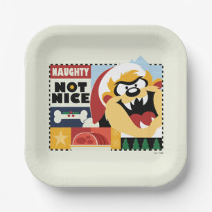 LOONEY TUNES™ TAZ™ Naughty Not Nice Paper Plate