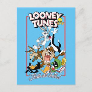 LOONEY TUNES™ "THAT'S ALL FOLKS!™" Group Stack Postcard