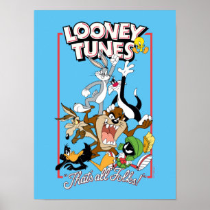 LOONEY TUNES™ "THAT'S ALL FOLKS!™" Group Stack Poster