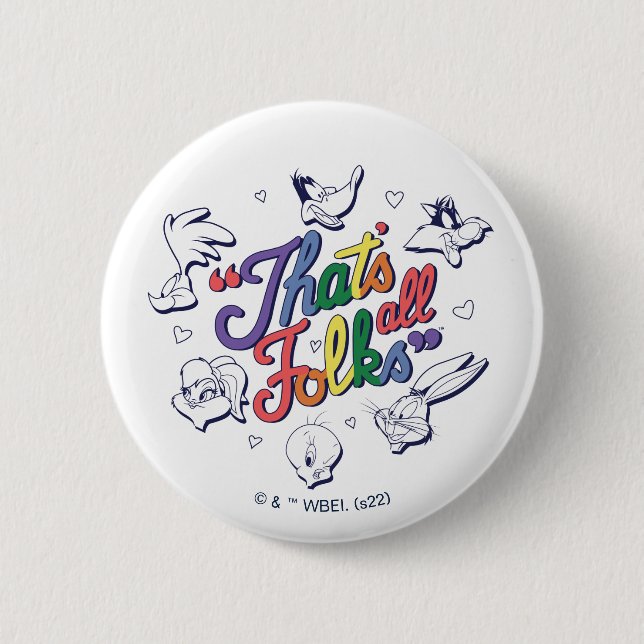 LOONEY TUNES™ - That's All Folks! Pride Badge (Front)