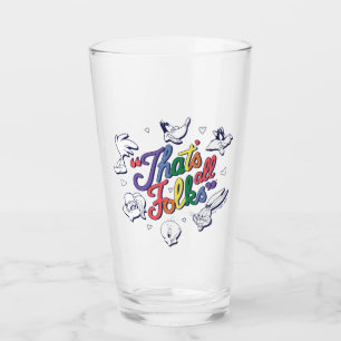 LOONEY TUNES™ - That's All Folks! Pride Badge Glass