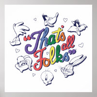 LOONEY TUNES™ - That's All Folks! Pride Badge