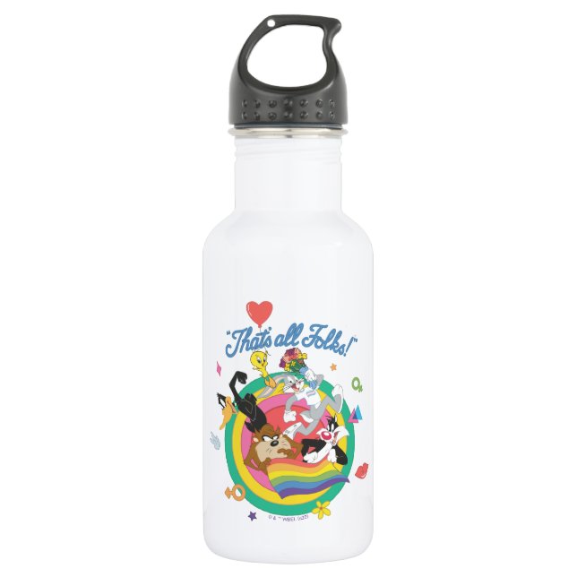 LOONEY TUNES™ - That's All Folks! Pride Bullseye 532 Ml Water Bottle (Front)