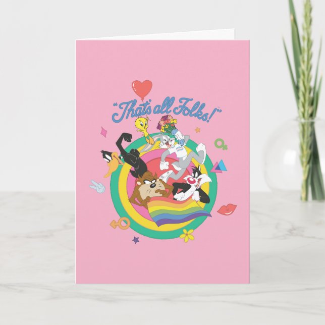 LOONEY TUNES™ - That's All Folks! Pride Bullseye Card (Front)