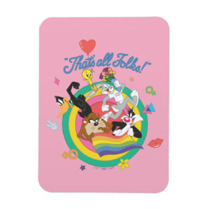 LOONEY TUNES™ - That's All Folks! Pride Bullseye Magnet