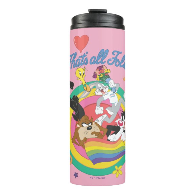 LOONEY TUNES™ - That's All Folks! Pride Bullseye Thermal Tumbler (Front)