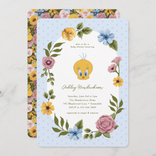 LOONEY TUNES™ TWEETY™ Floral Baby Shower Invitation