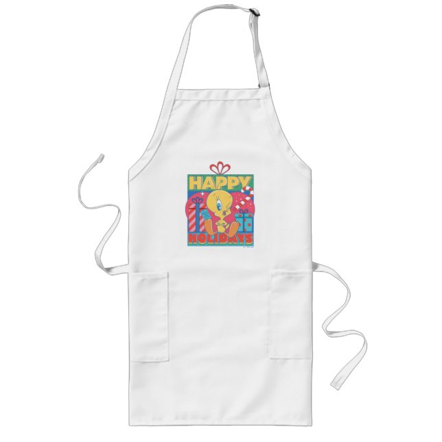 LOONEY TUNES™ | TWEETY™ Happy Holidays Long Apron (Front)