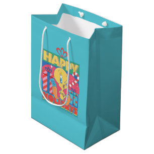 LOONEY TUNES™   TWEETY™ Happy Holidays Medium Gift Bag