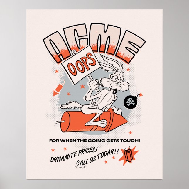 LOONEY TUNES™ | WILE E. COYOTE™ ACME Dynamite Poster (Front)