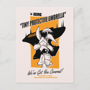 LOONEY TUNES™   WILE E. COYOTE™ ACME Tiny Umbrella Postcard