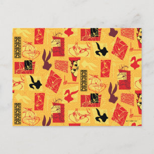 LOONEY TUNES™   Year of the Rabbit Pattern Postcard