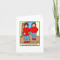 Looney Twins Not Embarrassed Note Card