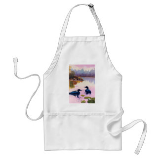 Loons At Twilight Apron