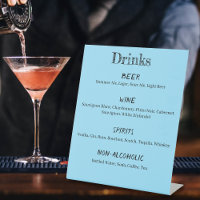 Loons Sunset Blue Drinks Menu