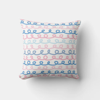 Loop De Loop Pink & Blue Cushion