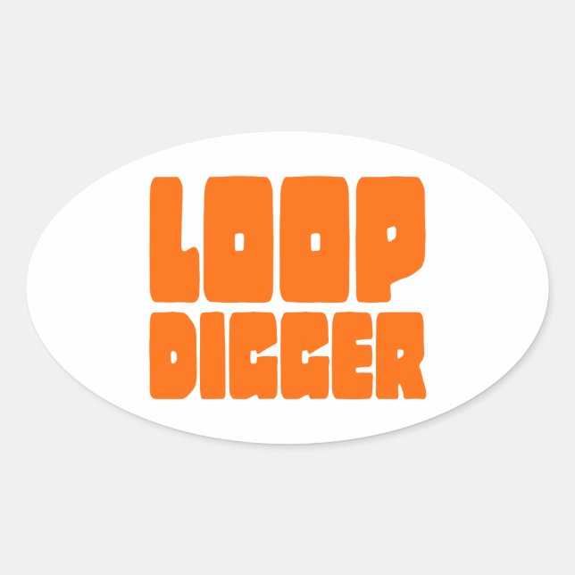 LOOP DIGGER OVAL STICKER (Front)