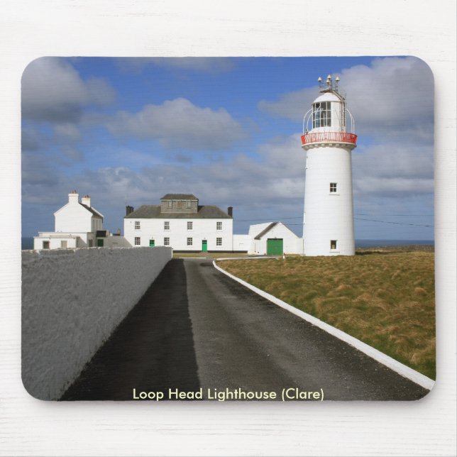Loop Head lighthouse Mouse Mat (Front)