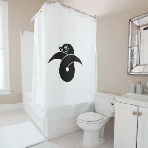 Looped wild goose shower curtain
