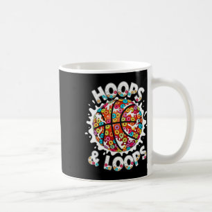 Loops And Hoops Sketll Slam Dunk Colorful Sketll D Coffee Mug