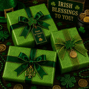 Loops of Limerick Wrapping Paper Sheet