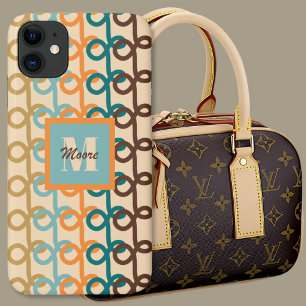 Loopy Lines - Dark Retro Phone Case