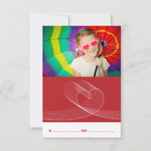 Loopy Love Heart Classroom Valentine's Day Photo Invitation