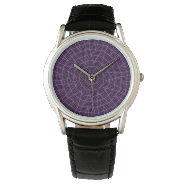 Loopy Pinot Noir Plaid Watch (Front)
