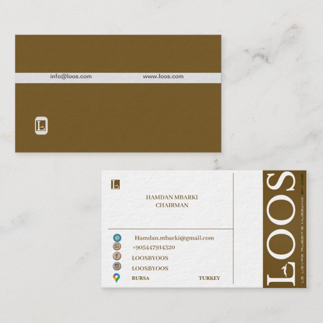 LOOS BUSINESS CARD (Front/Back)