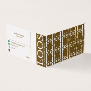 LOOS  FOLDED BUSINESS CARD